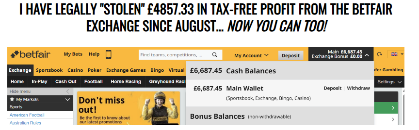 Betfair Exchange - Tax-Free Profit